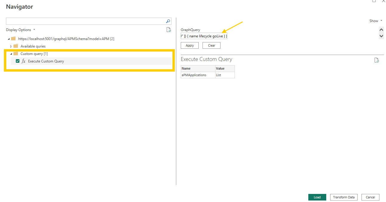 nav-custom query